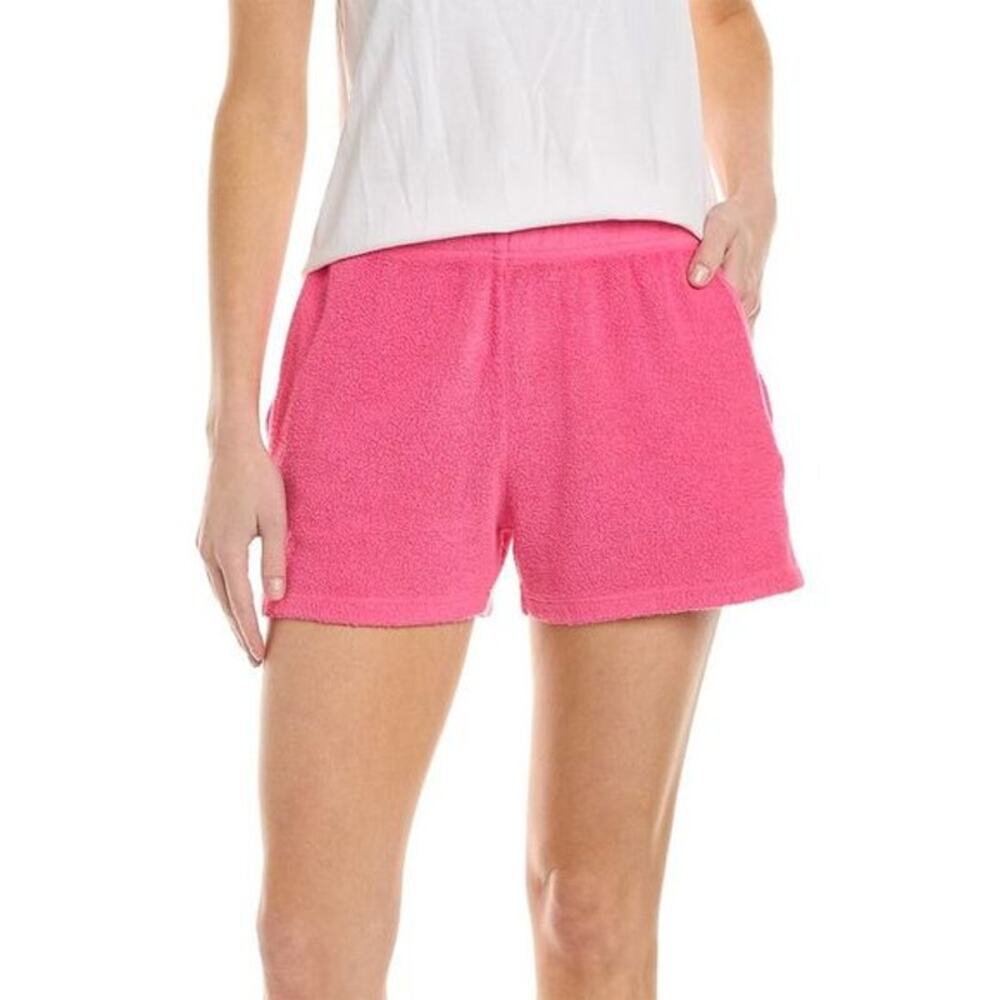 Sundry Shorts Womens Medium 2 NWT Faux Sherpa Hot Pink Pull On